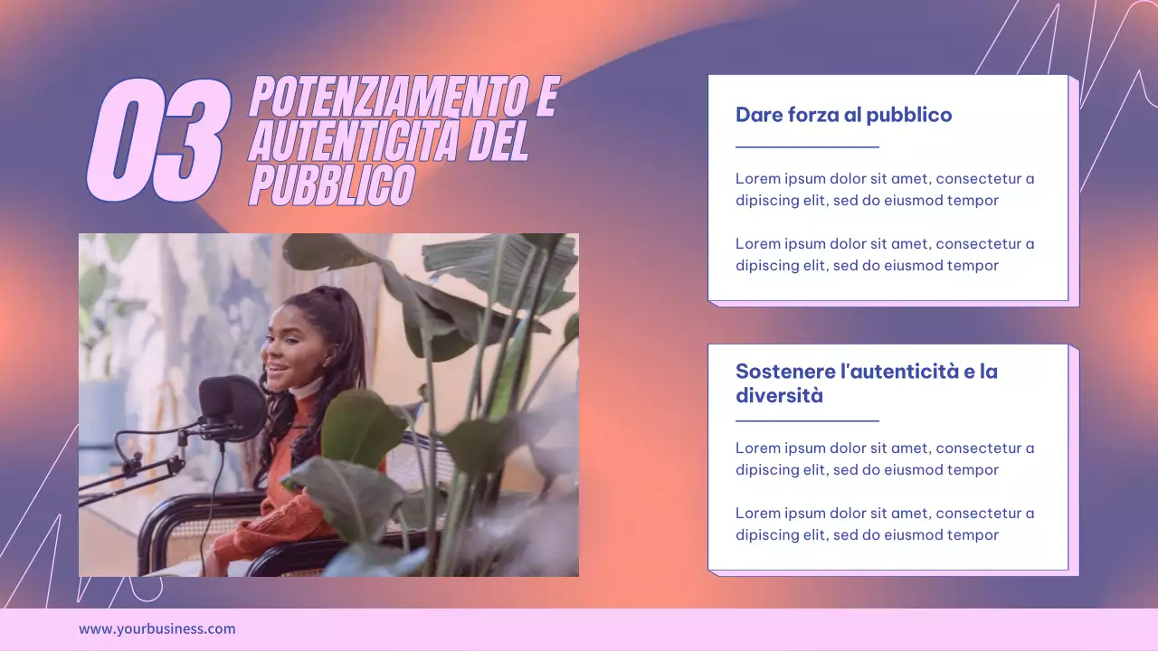 Viola Rosa Tendenza moderna Presentazione UGS Istruzioni