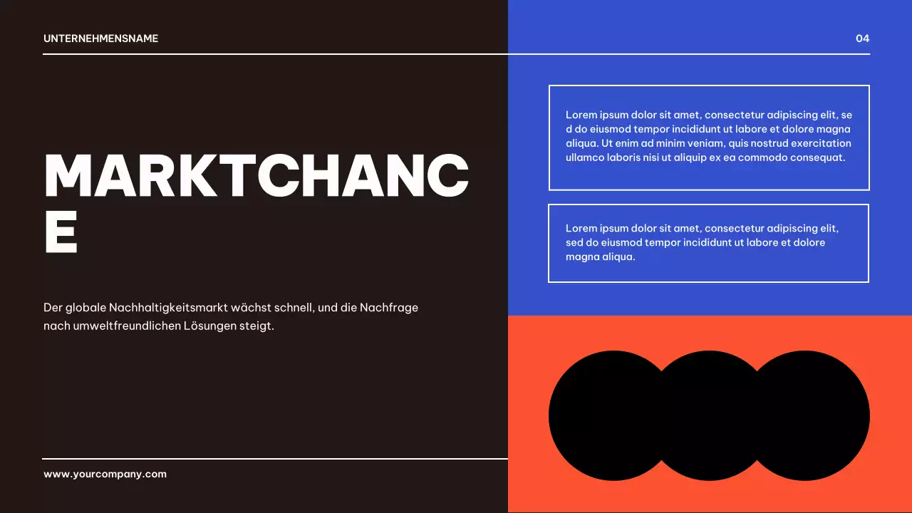 Blau Schwarz Geometrisch Business Produkt Pitch Präsentation