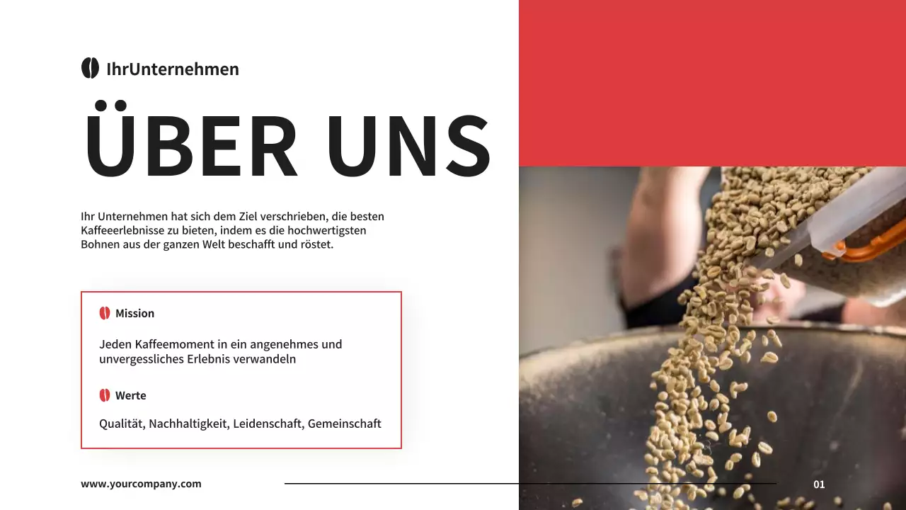 Einführung der Kaffeerösterei von Black and Red Basic Company