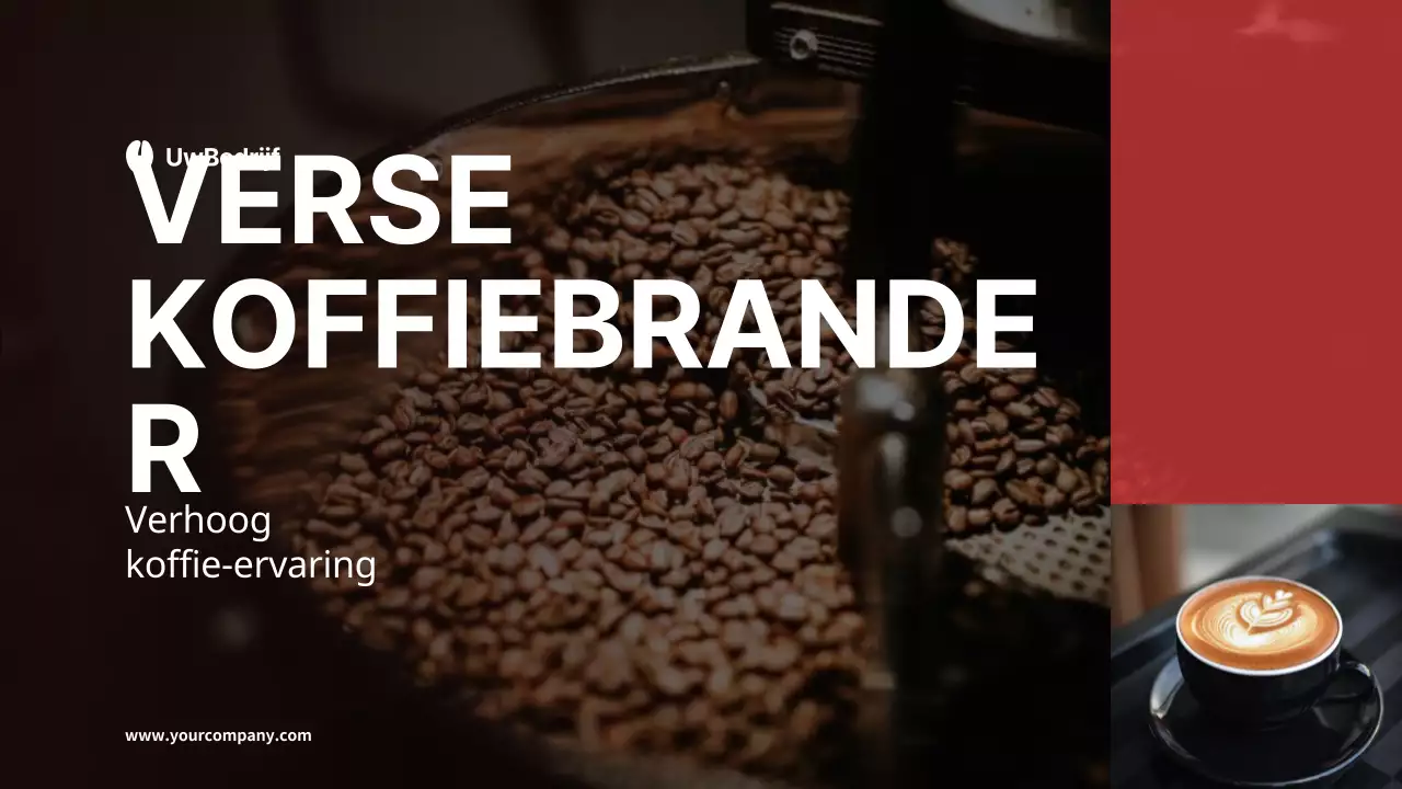 Black and Red Basic Company's Introductie Koffiebranderij