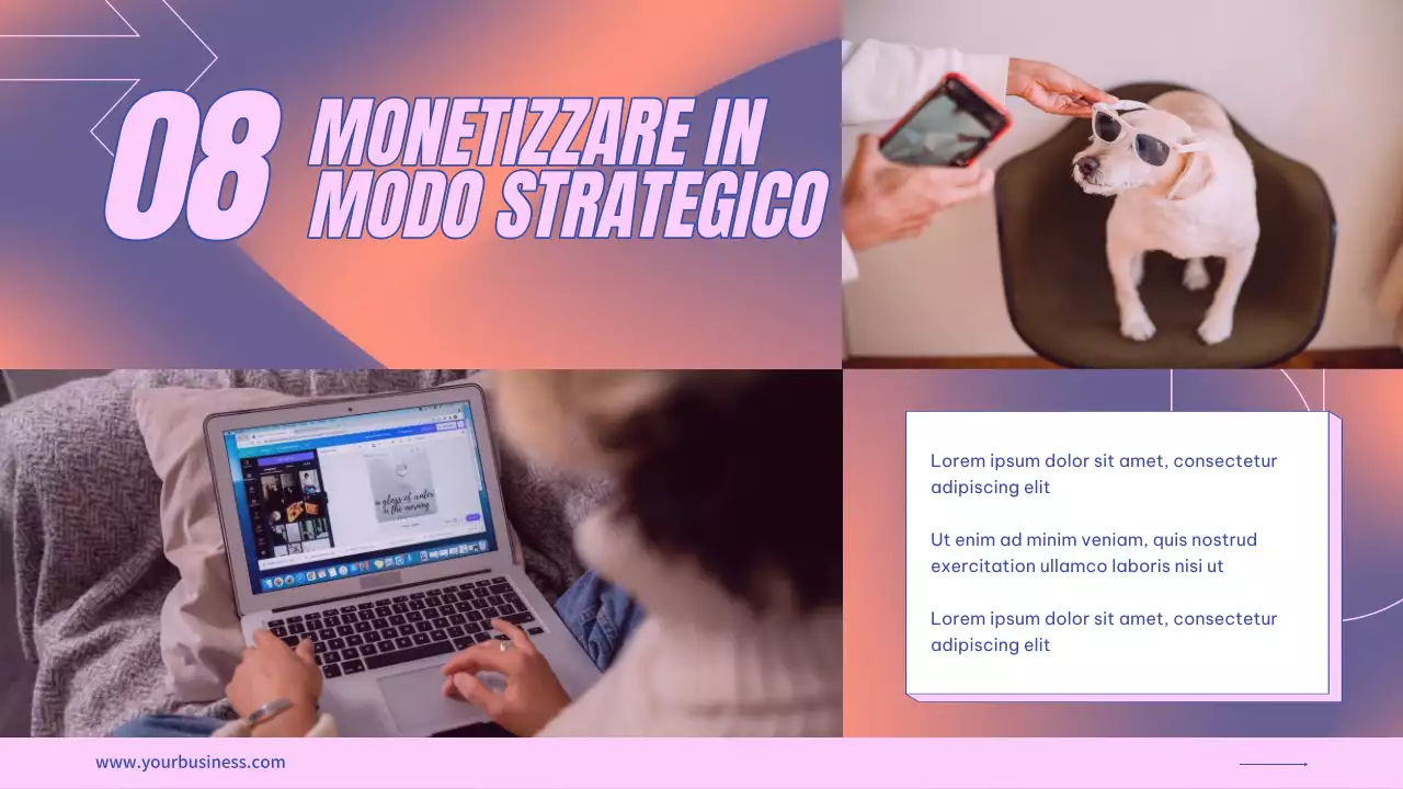 Viola Rosa Tendenza moderna Presentazione UGS Istruzioni