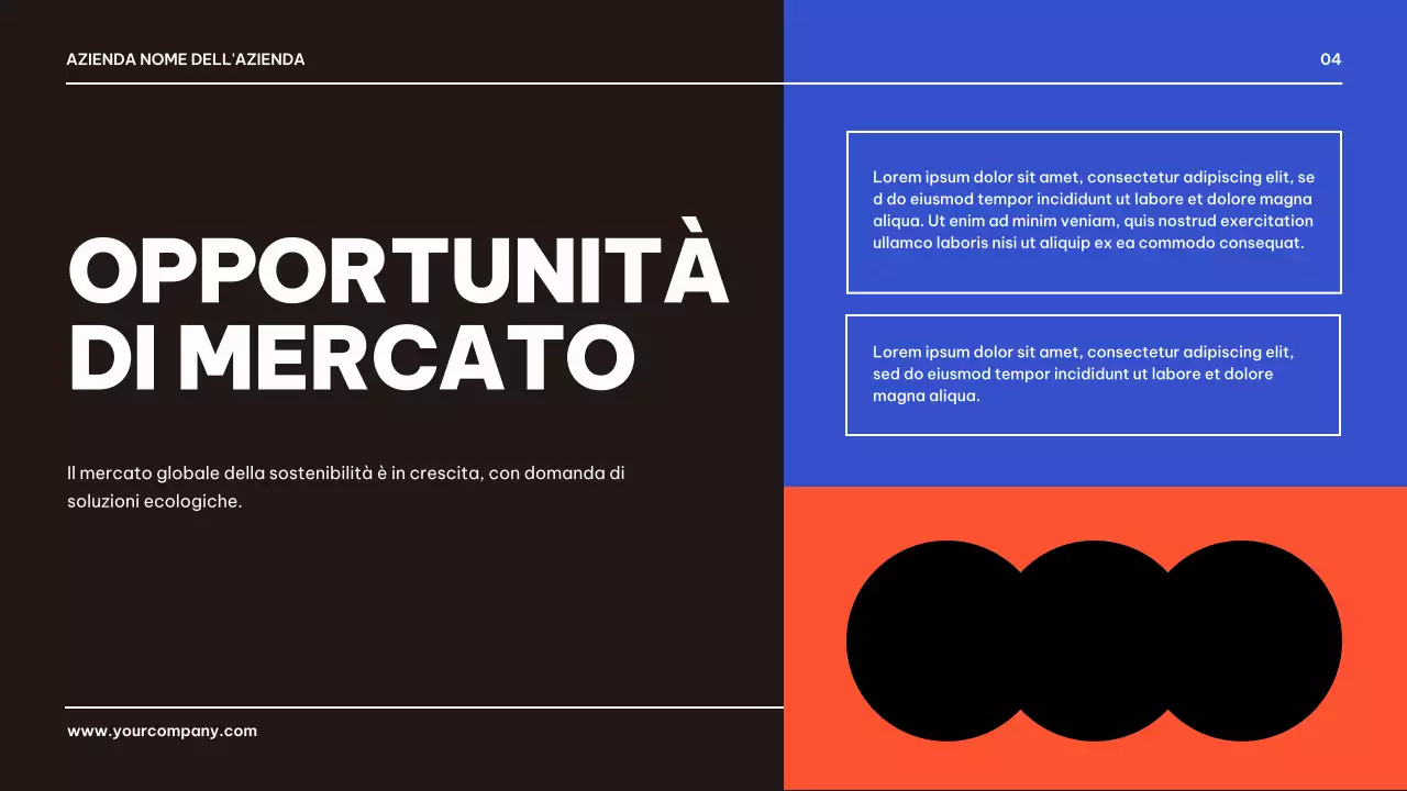 Blu Nero Geometrico Presentazione di presentazione del prodotto aziendale