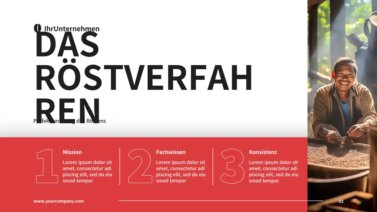 Einführung der Kaffeerösterei von Black and Red Basic Company