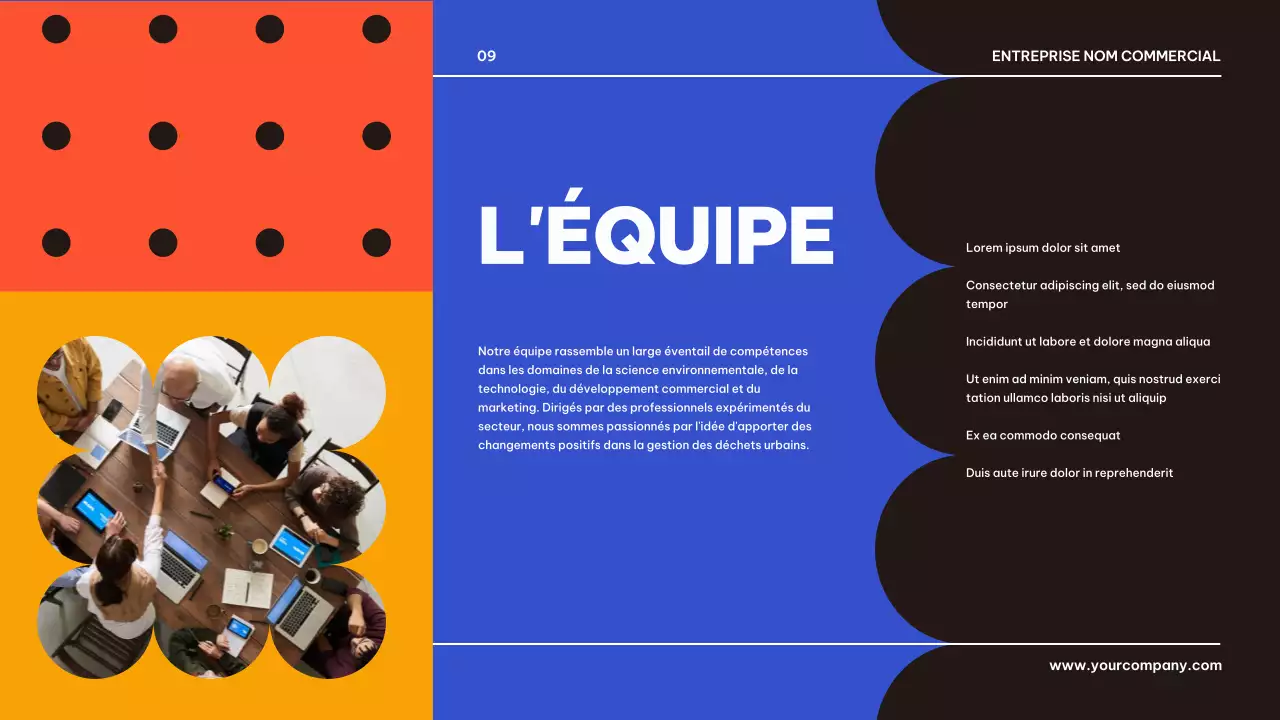 Bleu Noir Géométrique Business Produit Pitch Présentation