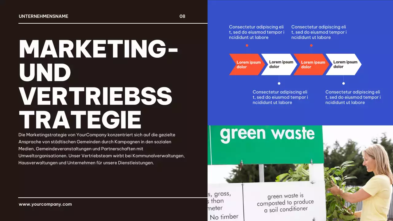 Blau Schwarz Geometrisch Business Produkt Pitch Präsentation