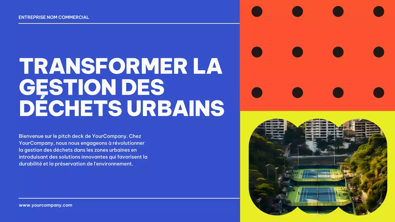 Bleu Noir Géométrique Business Produit Pitch Présentation