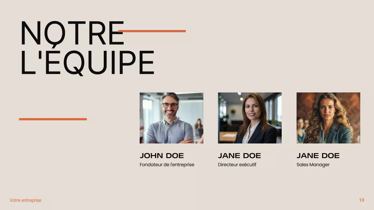 Noir Orange Beige Moderne Minimal Immobilier Introduction