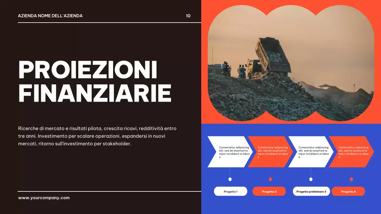 Blu Nero Geometrico Presentazione di presentazione del prodotto aziendale