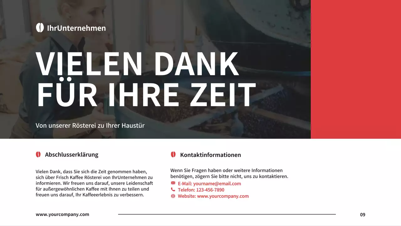 Einführung der Kaffeerösterei von Black and Red Basic Company