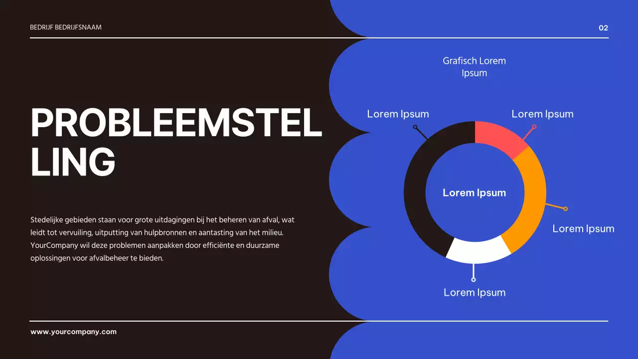 Blauw Zwart Geometrisch Zakelijk Product Pitch Presentatie