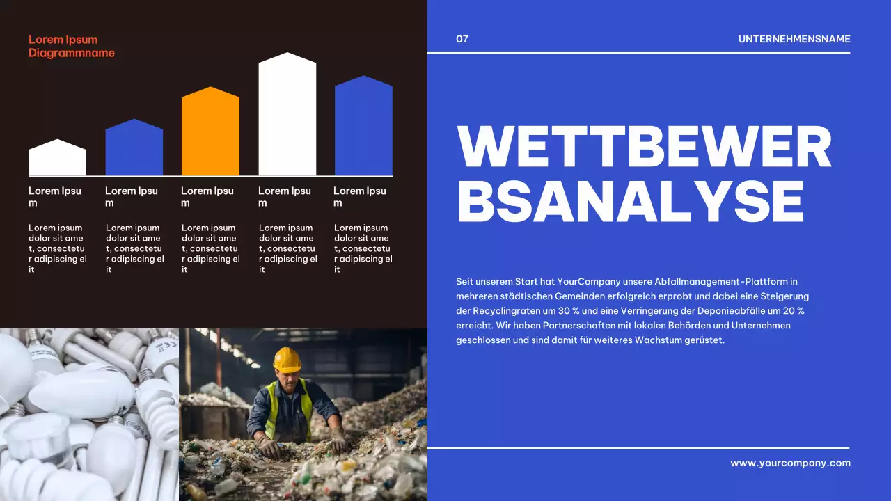 Blau Schwarz Geometrisch Business Produkt Pitch Präsentation