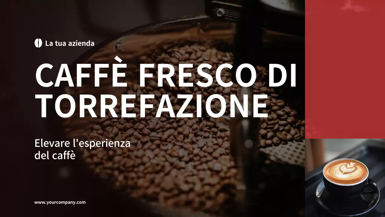 Introduzione della caffetteria della Black and Red Basic Company
