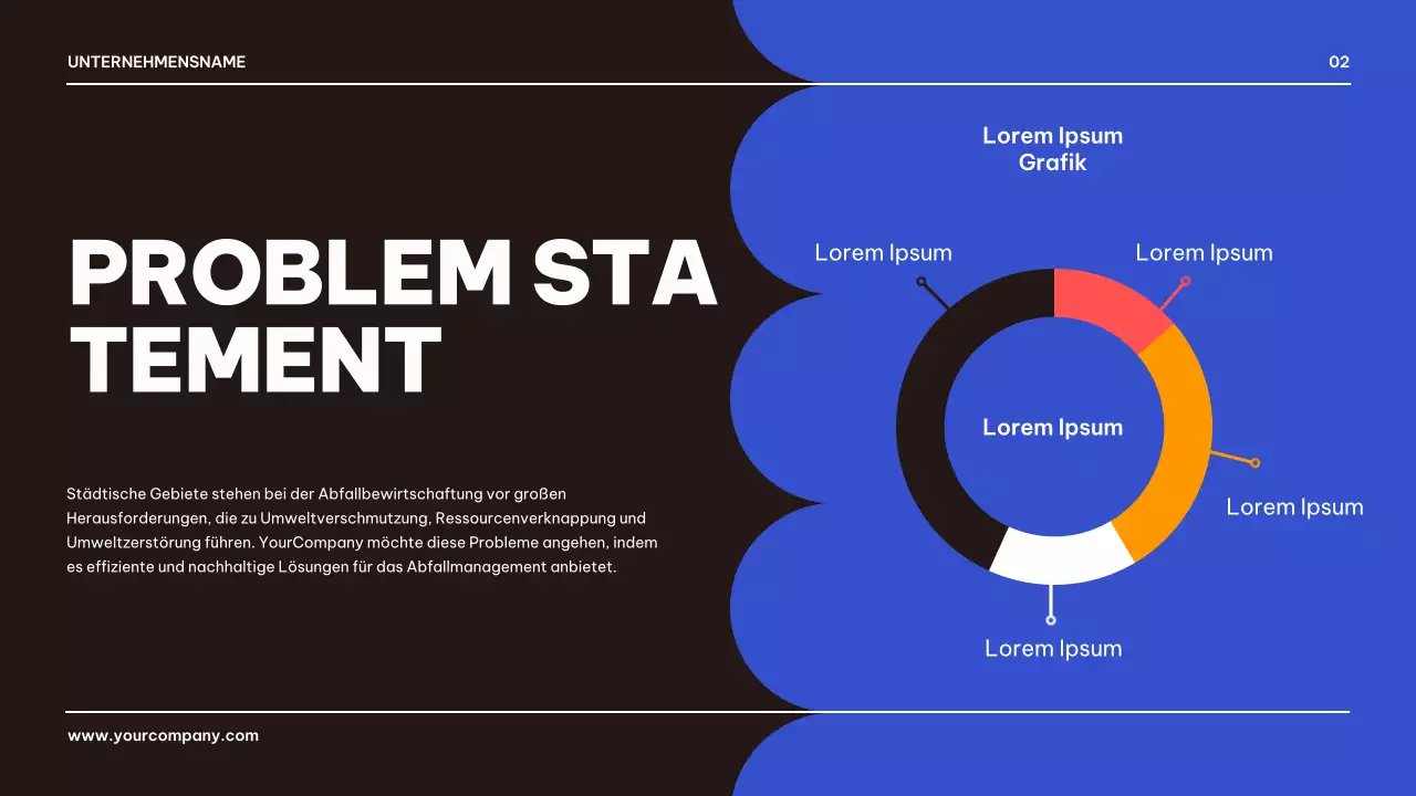 Blau Schwarz Geometrisch Business Produkt Pitch Präsentation