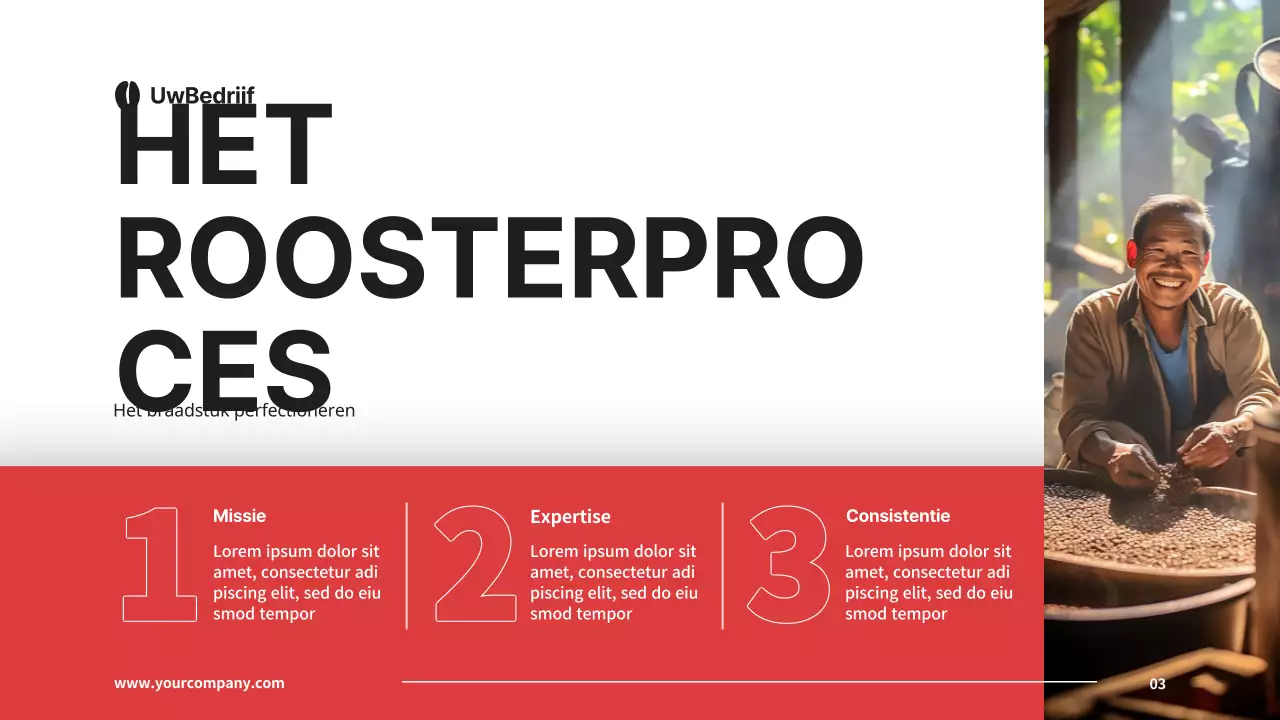 Black and Red Basic Company's Introductie Koffiebranderij