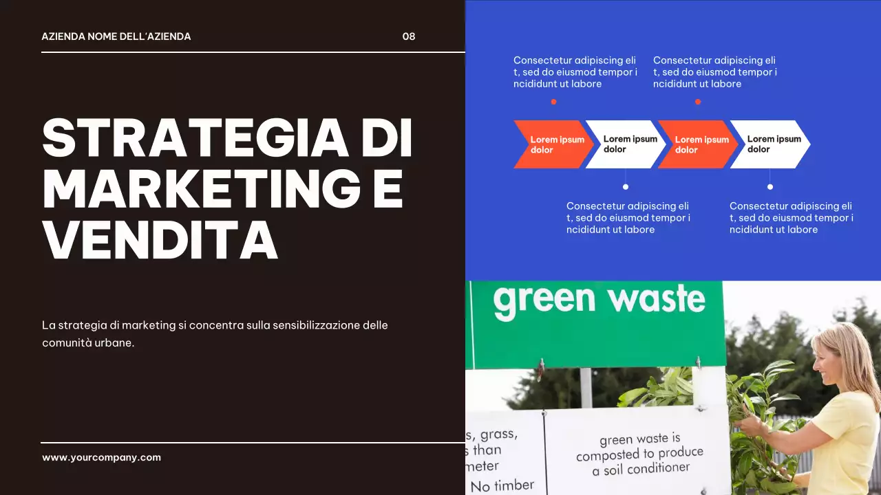 Blu Nero Geometrico Presentazione di presentazione del prodotto aziendale