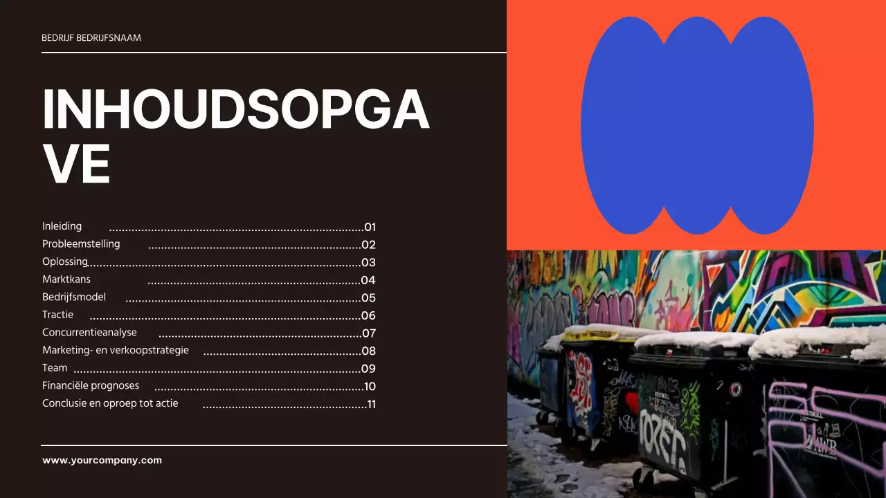 Blauw Zwart Geometrisch Zakelijk Product Pitch Presentatie