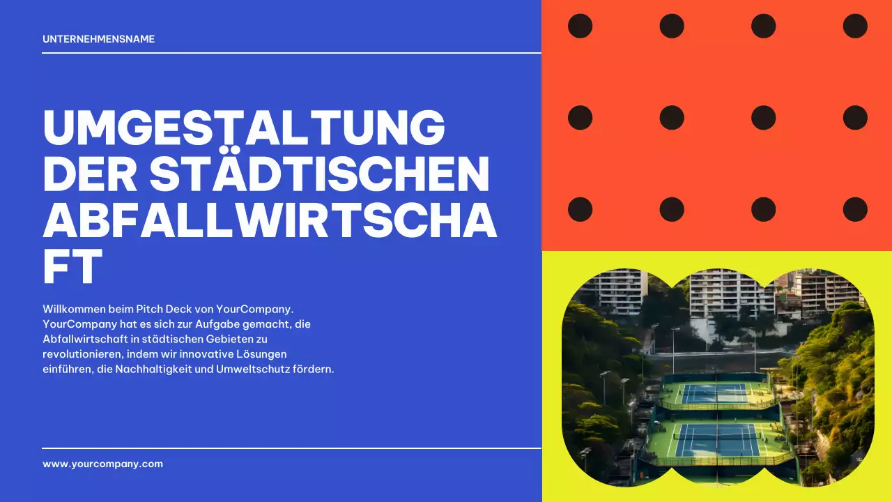 Blau Schwarz Geometrisch Business Produkt Pitch Präsentation