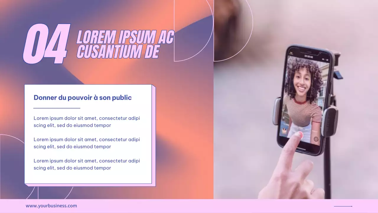 Pourpre Rose Tendance Moderne Présentation UGS Instructions