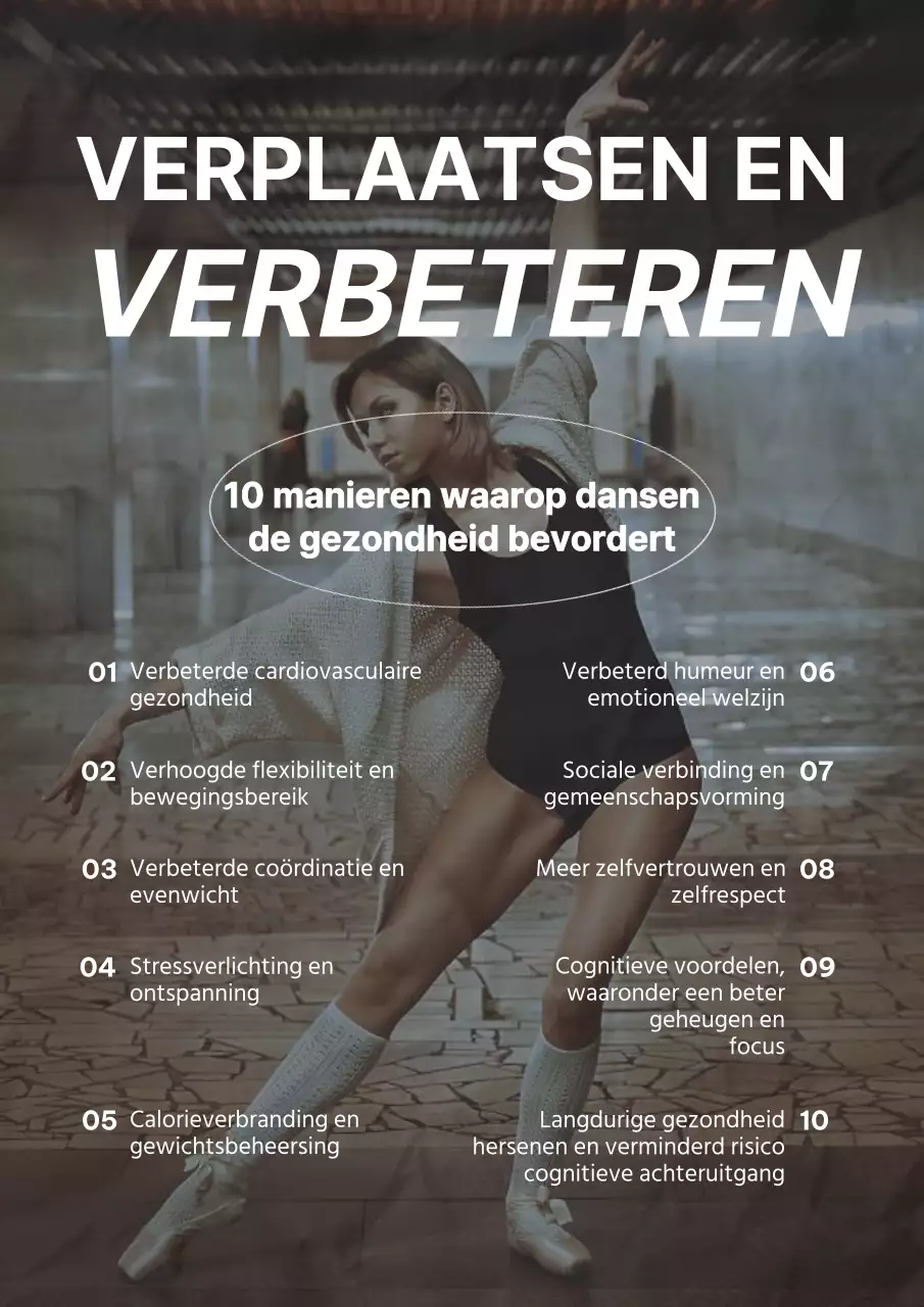 Bruine Grijze Eenvoudige Promotie Dance Club Web Poster