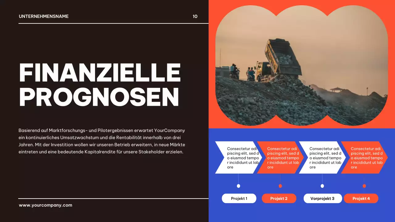 Blau Schwarz Geometrisch Business Produkt Pitch Präsentation