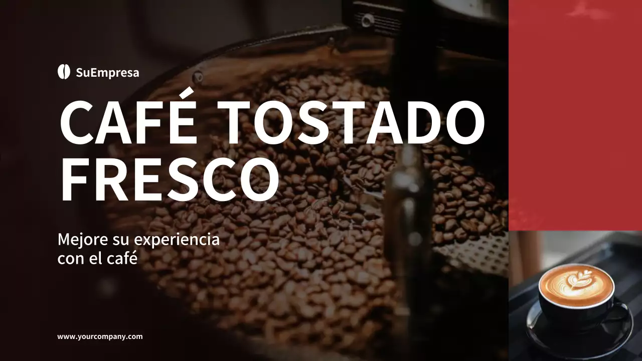 Introducción de la tostadora de café Black and Red Basic Company