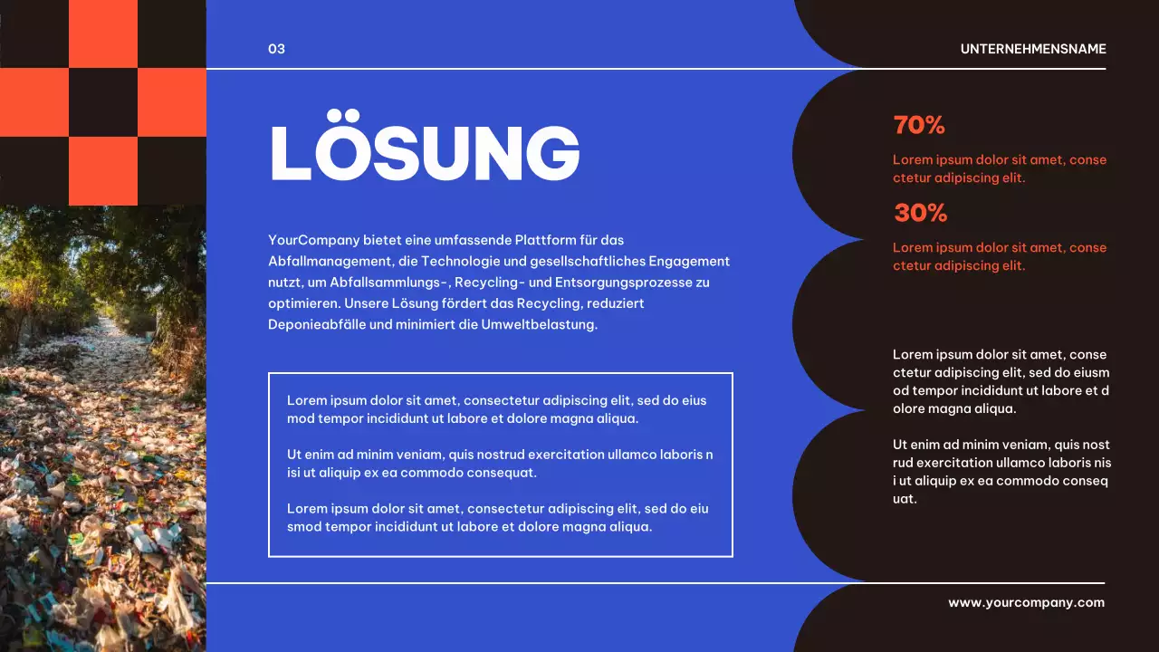 Blau Schwarz Geometrisch Business Produkt Pitch Präsentation