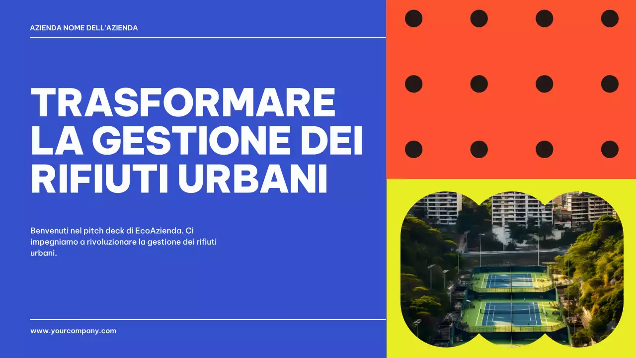 Blu Nero Geometrico Presentazione di presentazione del prodotto aziendale