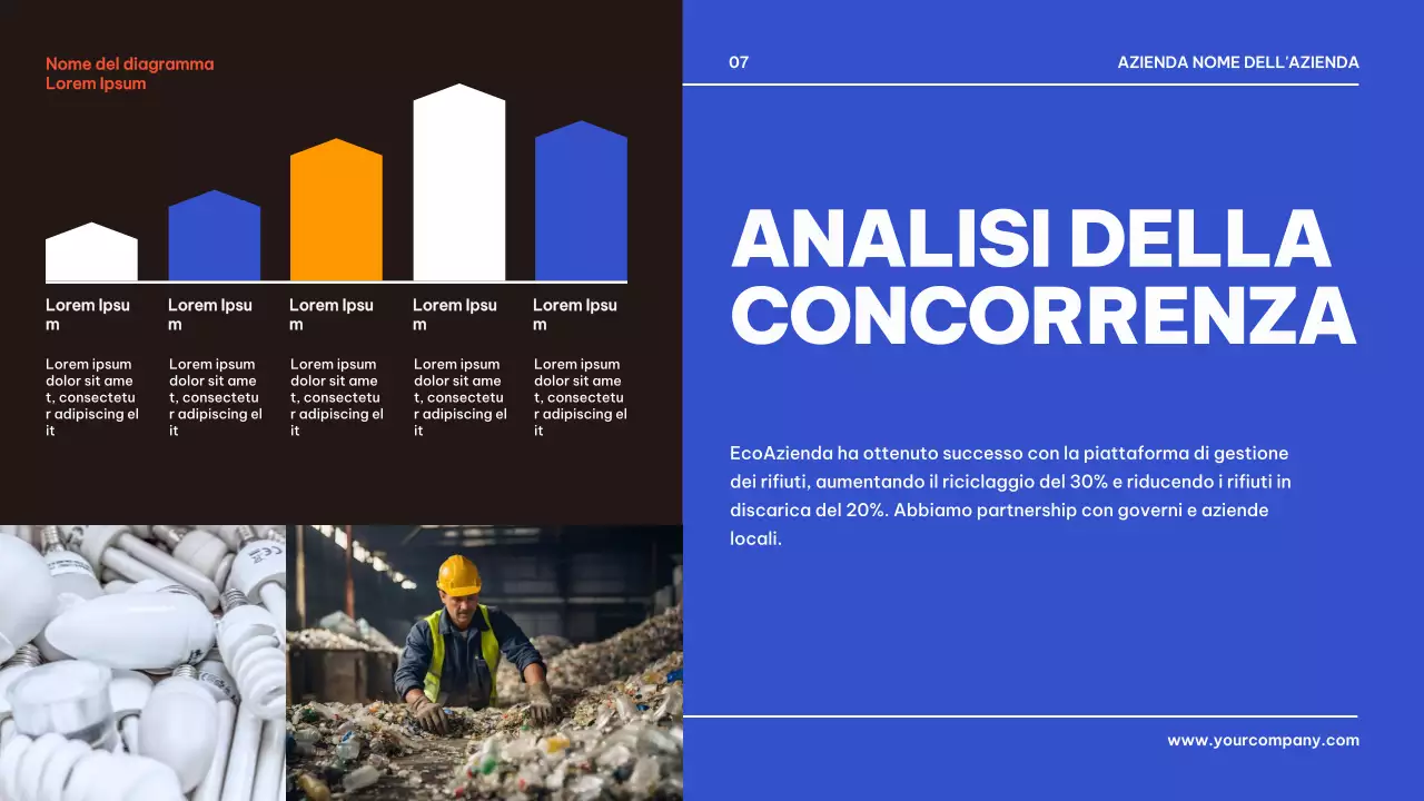 Blu Nero Geometrico Presentazione di presentazione del prodotto aziendale