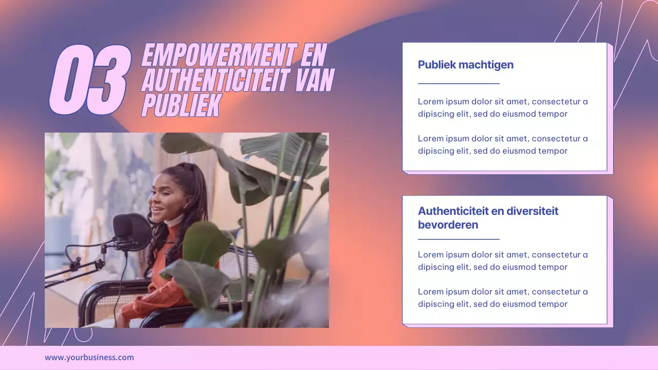 Paars Roze Moderne Trend Presentatie UGS Instructies