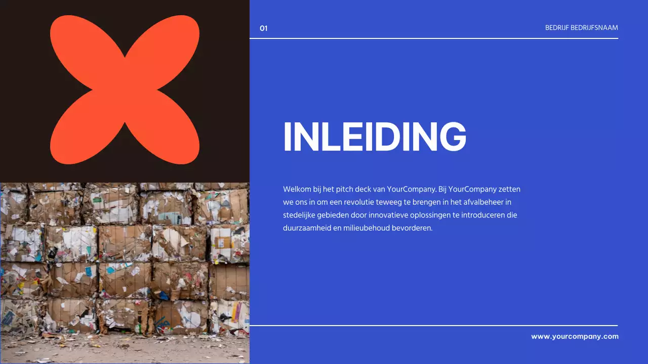 Blauw Zwart Geometrisch Zakelijk Product Pitch Presentatie