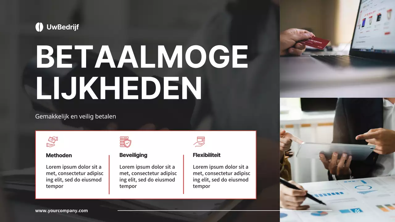 Black and Red Basic Company's Introductie Koffiebranderij