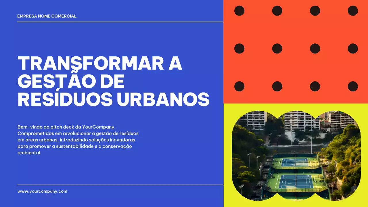 Azul Preto Geométrico Apresentação de apresentação de produto comercial