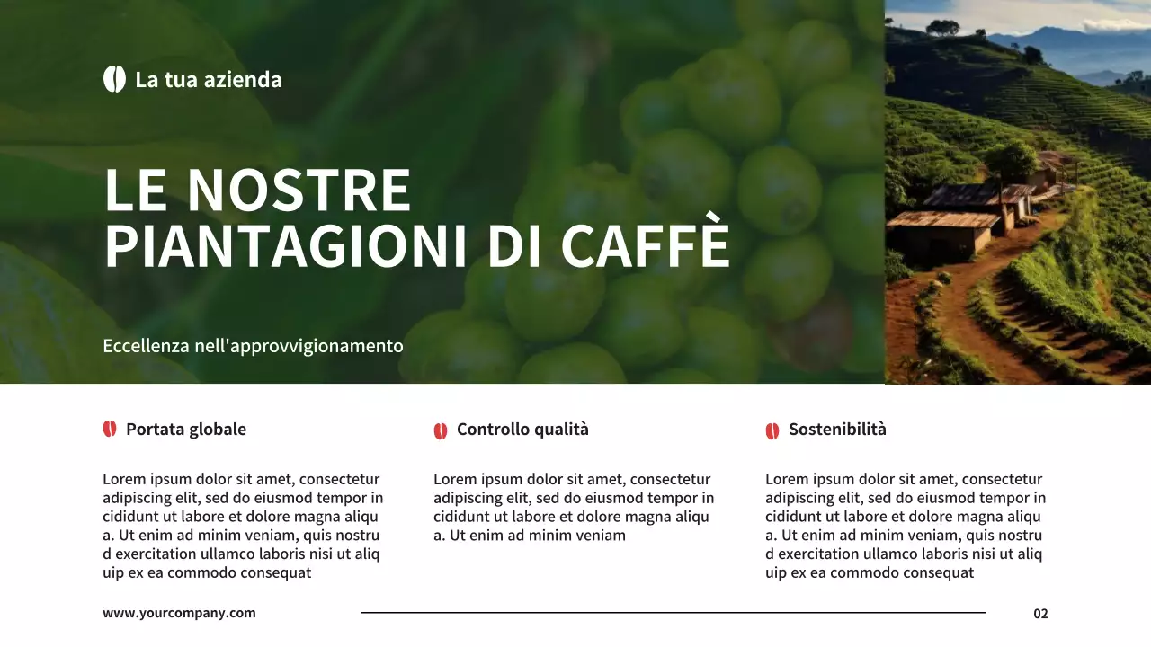 Introduzione della caffetteria della Black and Red Basic Company