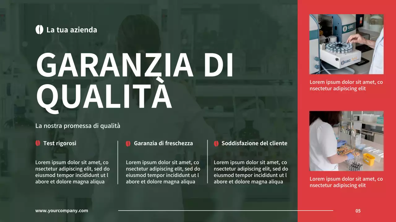 Introduzione della caffetteria della Black and Red Basic Company