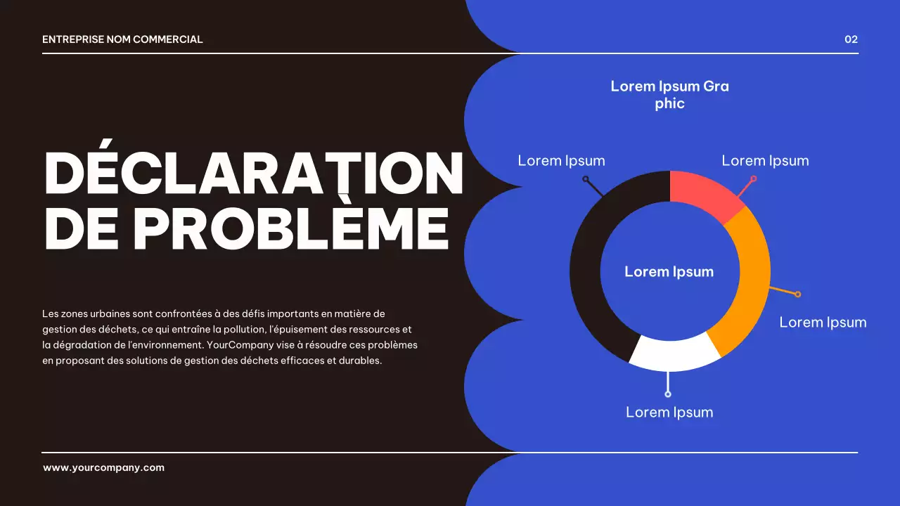 Bleu Noir Géométrique Business Produit Pitch Présentation