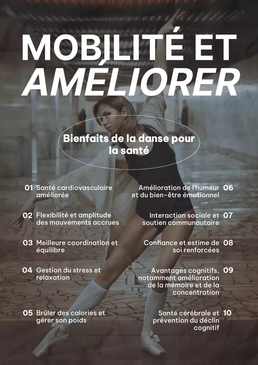 Brown Grey Simple Promotion Dance Club Web Poster