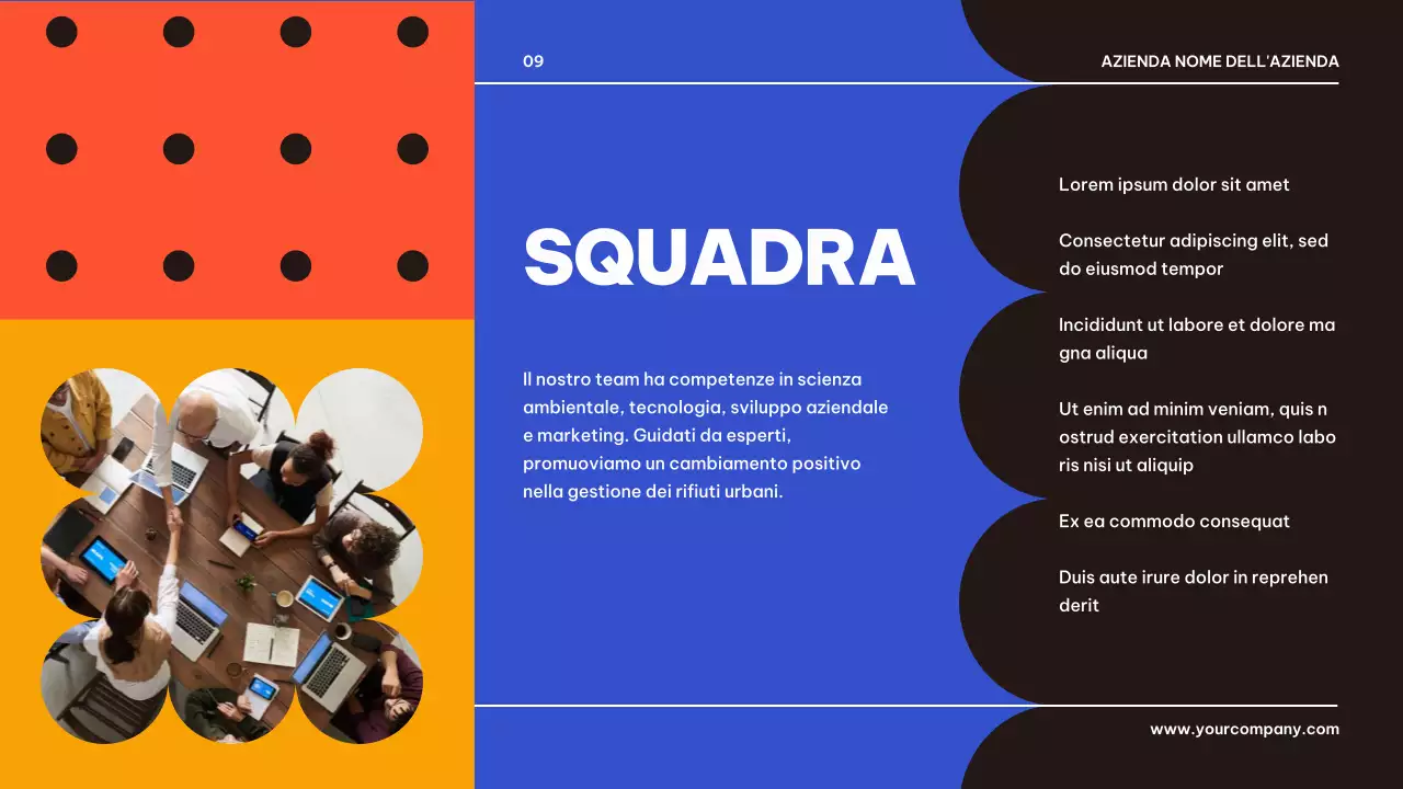 Blu Nero Geometrico Presentazione di presentazione del prodotto aziendale