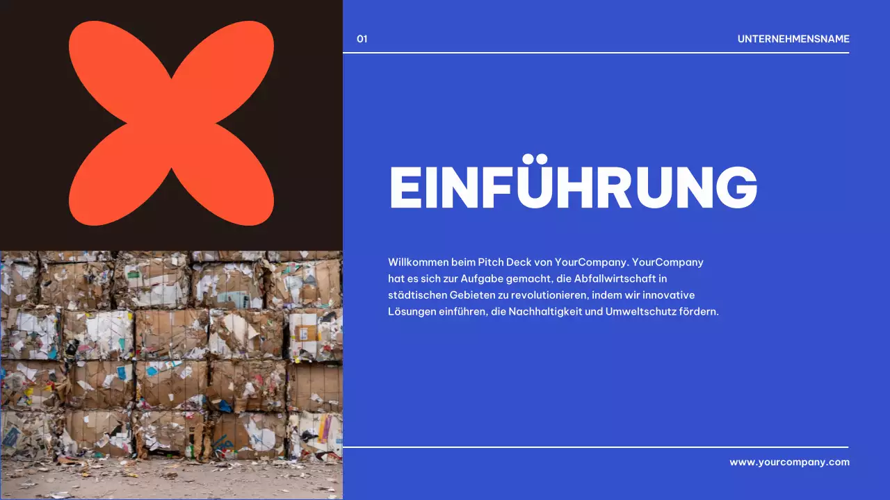 Blau Schwarz Geometrisch Business Produkt Pitch Präsentation