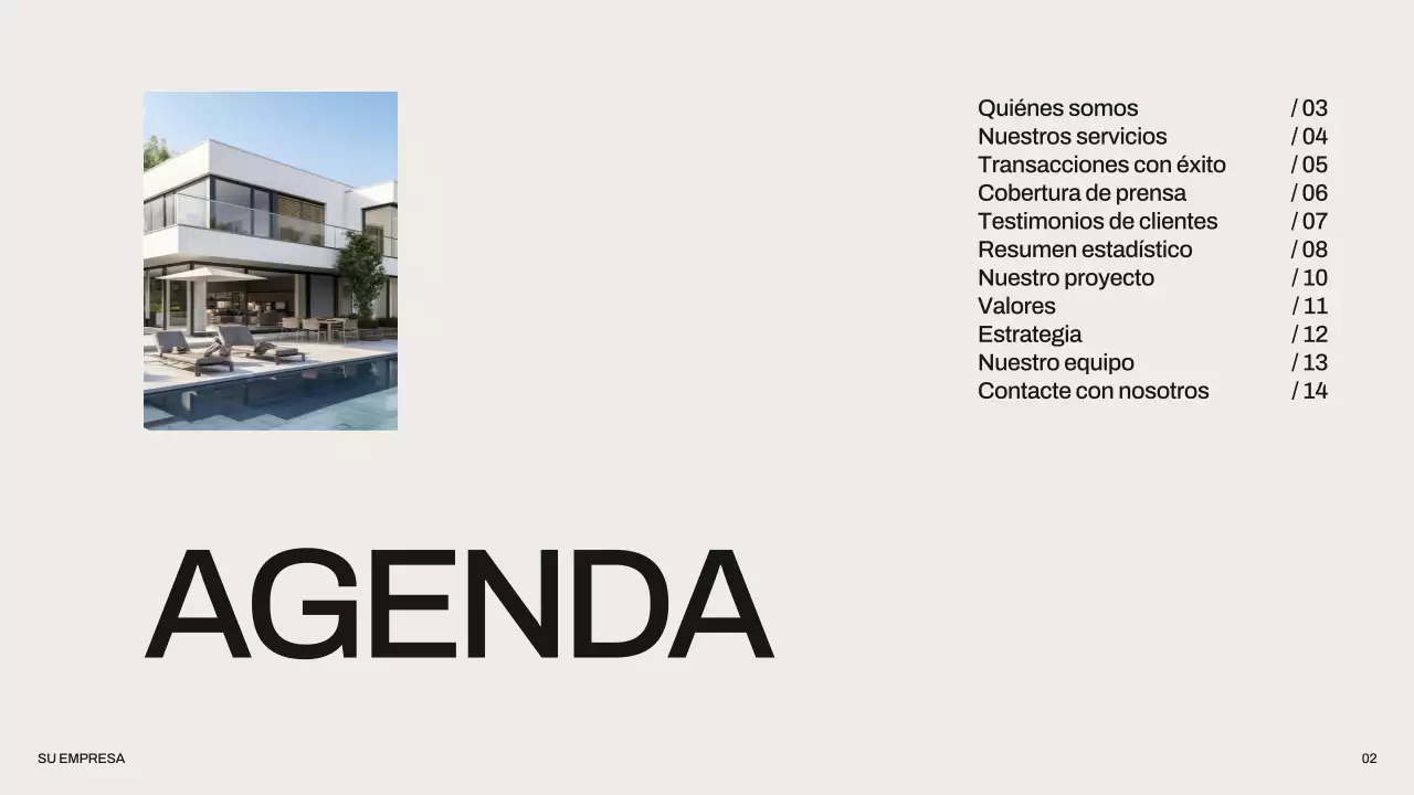 Negro Gris Moderno Minimal Agencia Inmobiliaria Introducción