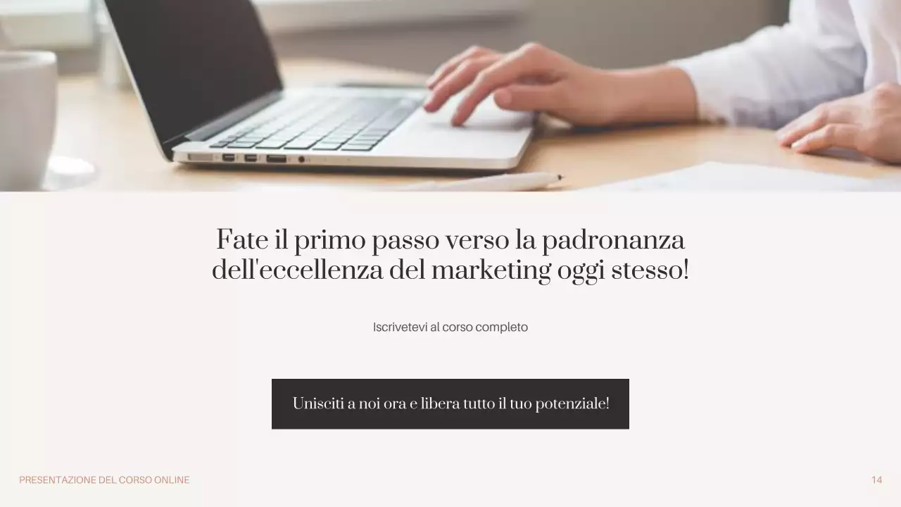 Nero Marrone Beige Minima Promozione del corso online