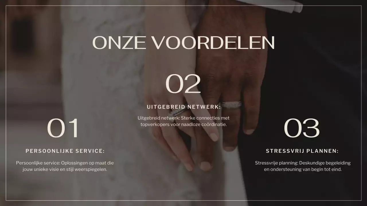 Zwart Bruin Elegant Huwelijksbureau Promotie