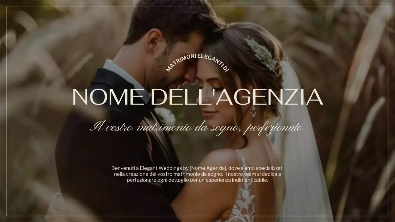Nero Marrone Elegante Promozione Agenzia Matrimoniale