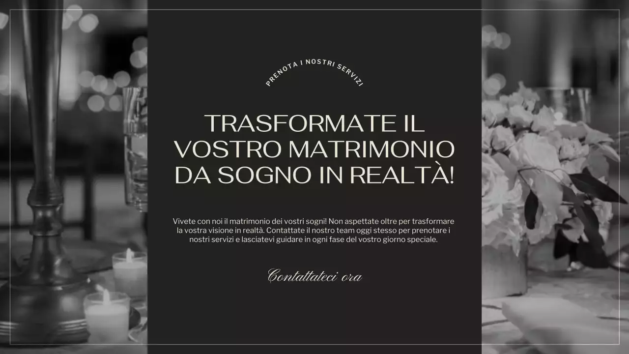 Nero Marrone Elegante Promozione Agenzia Matrimoniale