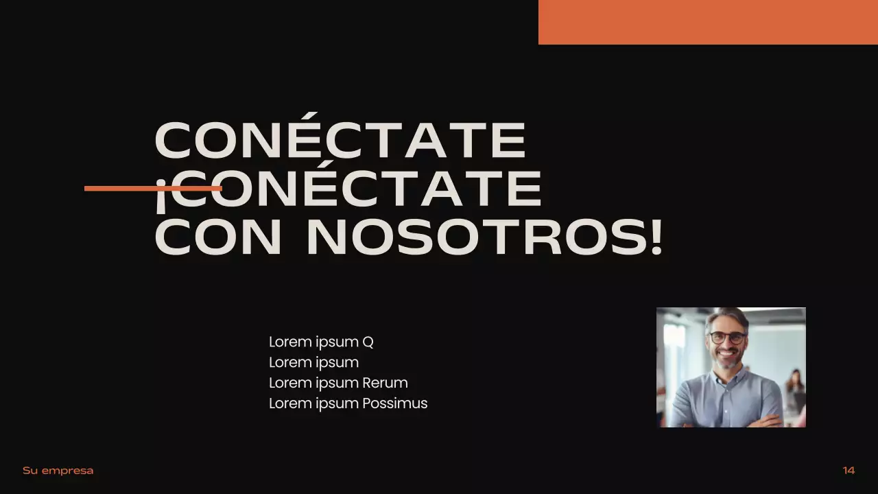 Negro Naranja Beige Moderno Minimal Introducción Inmobiliaria