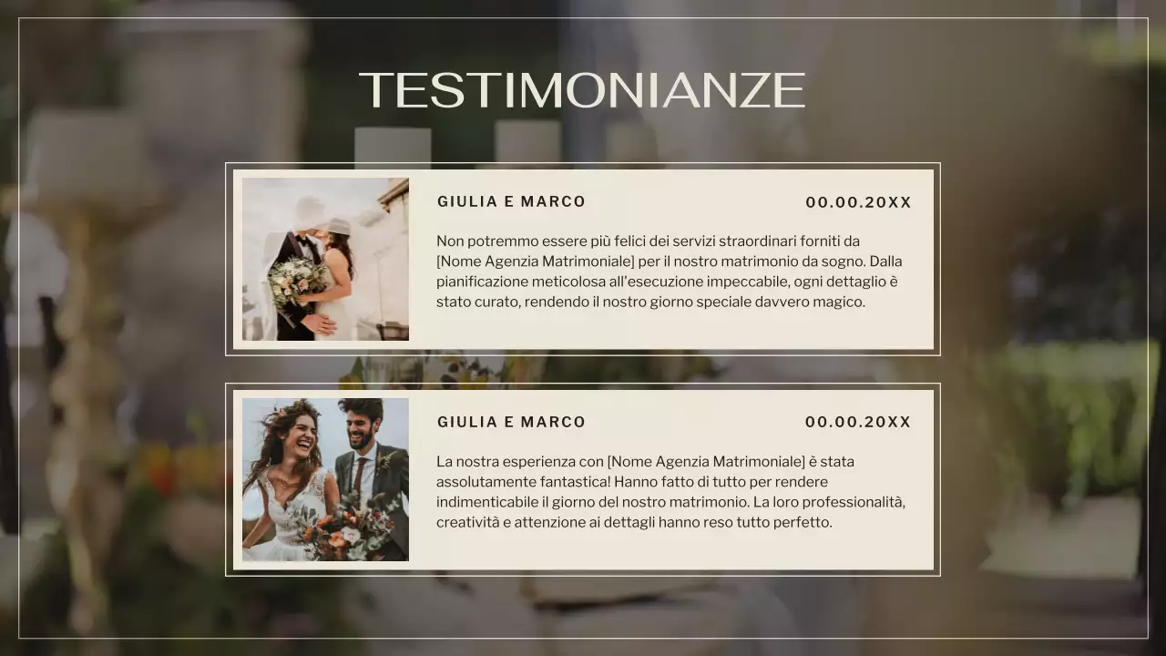 Nero Marrone Elegante Promozione Agenzia Matrimoniale