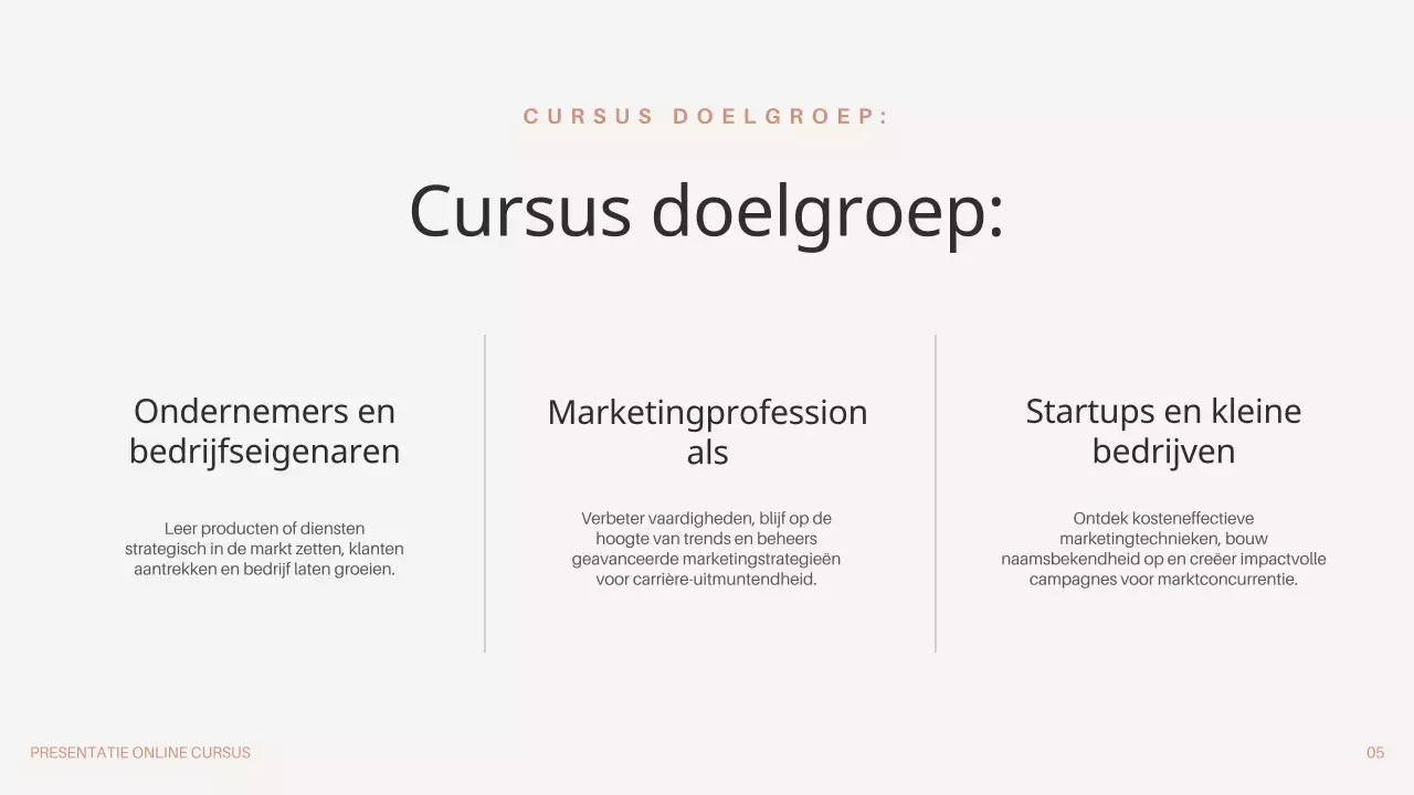 Zwart Bruin Beige Minimale Online Cursus Promotie