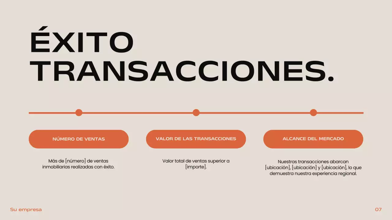 Negro Naranja Beige Moderno Minimal Introducción Inmobiliaria