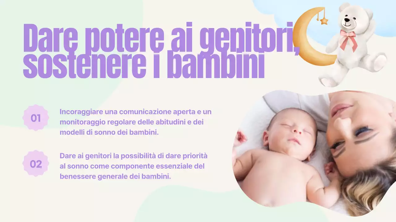 Rosa pastello Blu Giallo Verde Carino giocoso Guida alla nanna per bambini