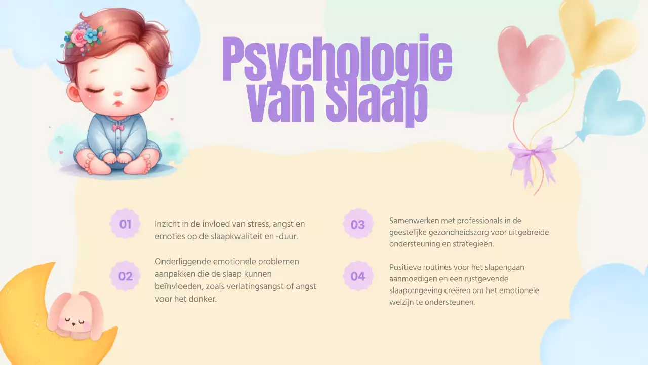 Pastel Roze Blauw Geel Groen Schattig Speels Kinderslaapboek