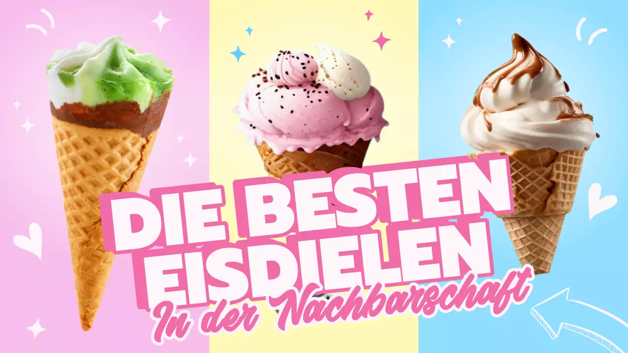 Pink Blue Yellow Ice Cream Day/individuell, Werbung für kleine Unternehmen
